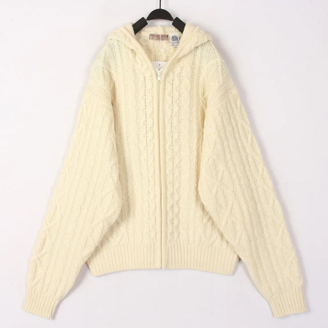 Винтажный белый 3D-вязаный шерстяной кардиган на молнии с капюшоном, теплый, толстый, с длинными рукавами, повседневный, свободного кроя, для женщин, осень-зима
Винтажный белый 3D-вязаный шерстяной кардиган на молнии с капюшоном, теплый, толстый, с длинными рукавами, повседневный, свободного кроя, для женщин, осень-зима