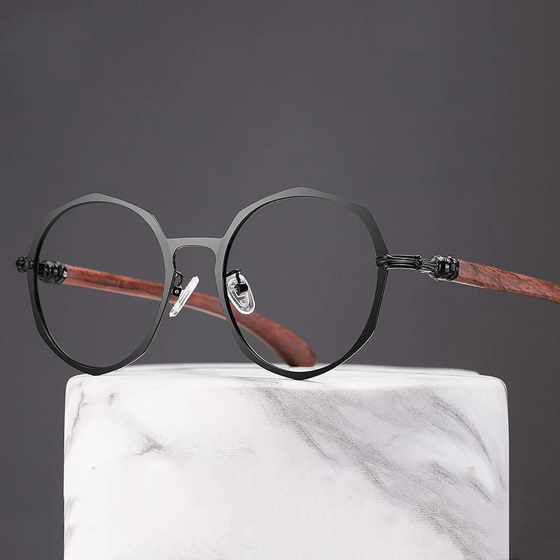Men's Titanium Natural Wood Eyeglasses Frame Myopia Glasses Prescription Large Size Polygonal Women Optical Glasses Frame Korean
Men's Titanium Natural Wood Eyeglasses Frame Myopia Glasses Prescription Large Size Polygonal Women Optical Glasses Frame Korean