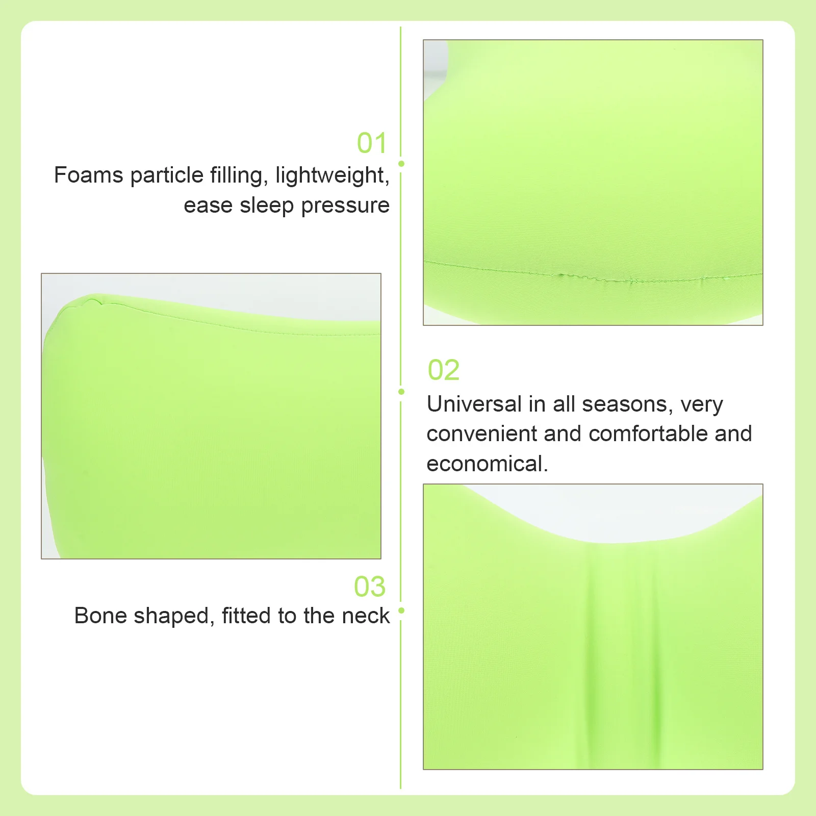 Bone Pillow Comfortable Wear-Resistant Portable Neck Support for Camping Travel Office Home Use Neck Pillow Camping Accessory
Bone Pillow Comfortable Wear-Resistant Portable Neck Support for Camping Travel Office Home Use Neck Pillow Camping Accessory