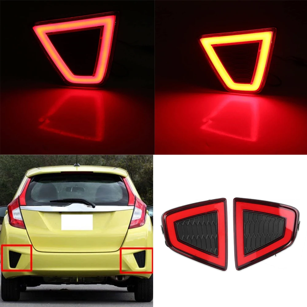 2pcs For Honda Fit Jazz 2014 2015 2016 2017 LED Rear Bumper Turn Signal Tail Lamp Car accessories
2pcs For Honda Fit Jazz 2014 2015 2016 2017 LED Rear Bumper Turn Signal Tail Lamp Car accessories