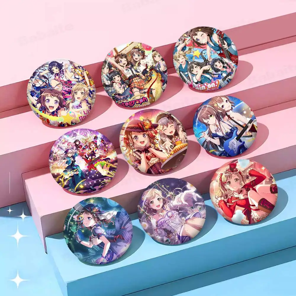BanG Dream Round Button Pins Slogan Creative Brooches Backpack Clothes Decoration Fashion Cartoon Jewelry Gifts
BanG Dream Round Button Pins Slogan Creative Brooches Backpack Clothes Decoration Fashion Cartoon Jewelry Gifts