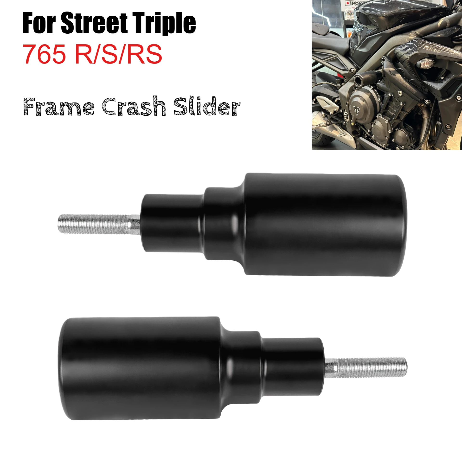 For TRIUMPH Street Triple 765R 765S 765RS 765 R/S/RS Frame Fairing Protector Crash Slider Engine Crash Pad Falling Protection
For TRIUMPH Street Triple 765R 765S 765RS 765 R/S/RS Frame Fairing Protector Crash Slider Engine Crash Pad Falling Protection