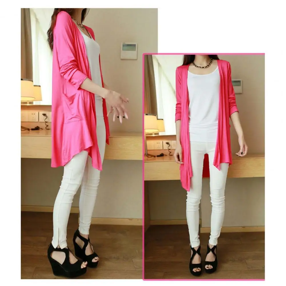 Women Modal Jacket Stylish Mid-length Women's Cardigan with Pockets for Daily Wear Commuting Spring Autumn Women Coat
Women Modal Jacket Stylish Mid-length Women's Cardigan with Pockets for Daily Wear Commuting Spring Autumn Women Coat