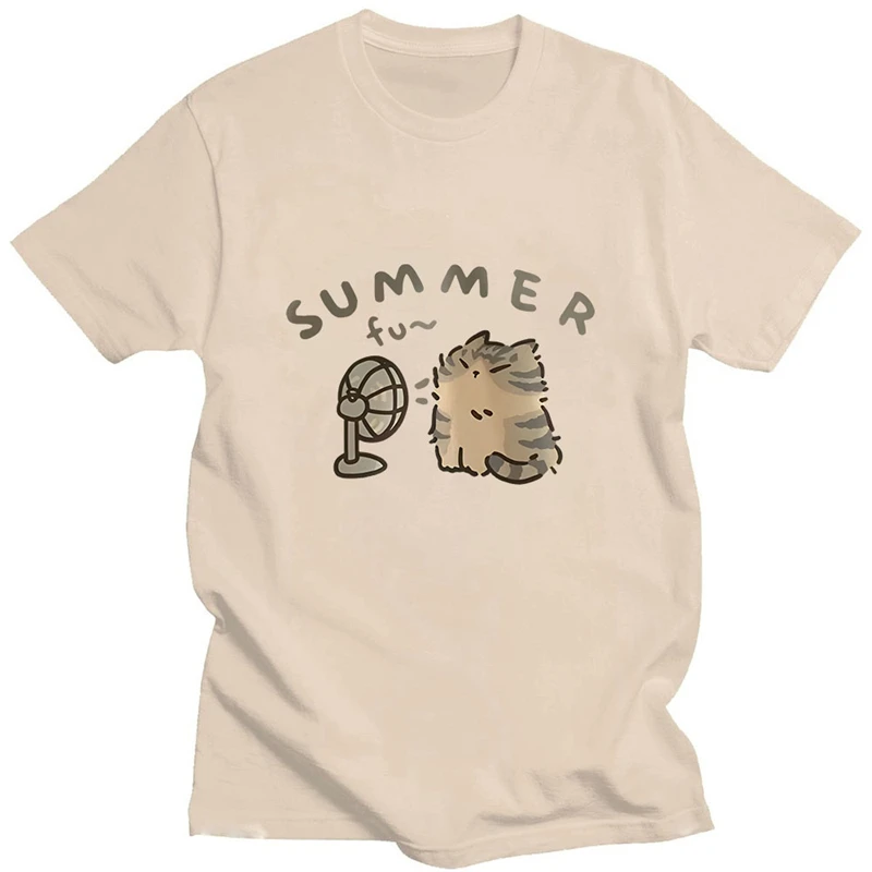 Summer Fan Cat T-shirt Cute Cartoon Graphic T Shirts Female/Male Clothing Loose O-neck Short Sleeve Casual Tshirts
Summer Fan Cat T-shirt Cute Cartoon Graphic T Shirts Female/Male Clothing Loose O-neck Short Sleeve Casual Tshirts