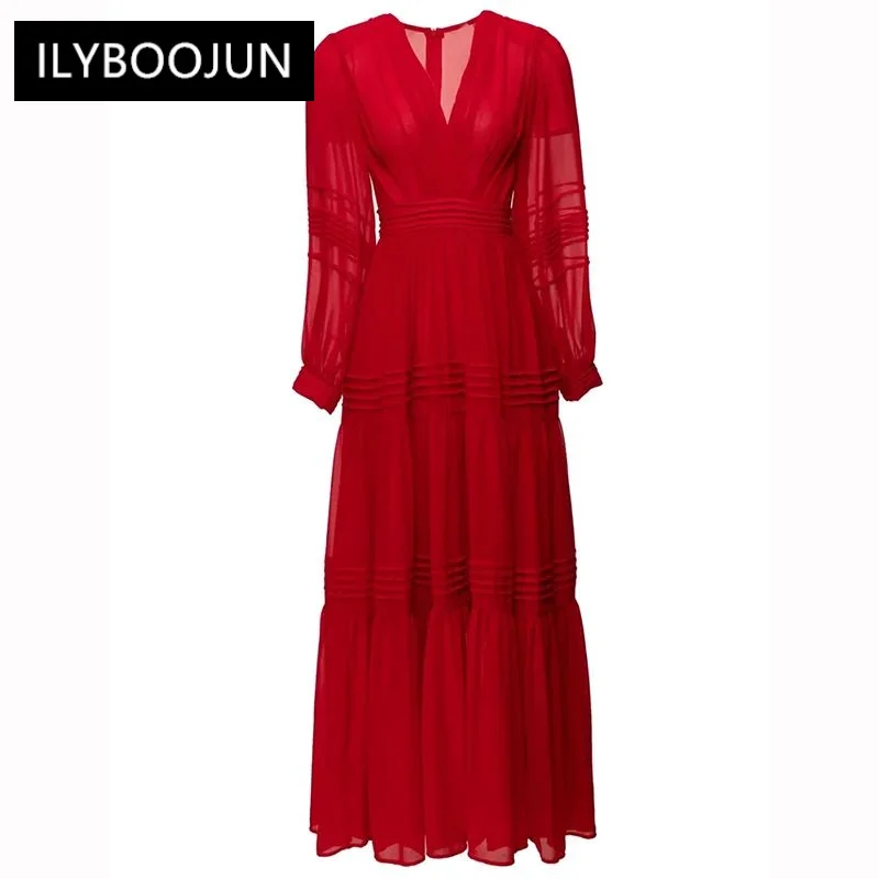 Summer Dress V-Neck Lantern Sleeve High Waist Solid Color Vintage Party Long Dresses For Women 2023 Runway Luxury Brand Elegant
Summer Dress V-Neck Lantern Sleeve High Waist Solid Color Vintage Party Long Dresses For Women 2023 Runway Luxury Brand Elegant
