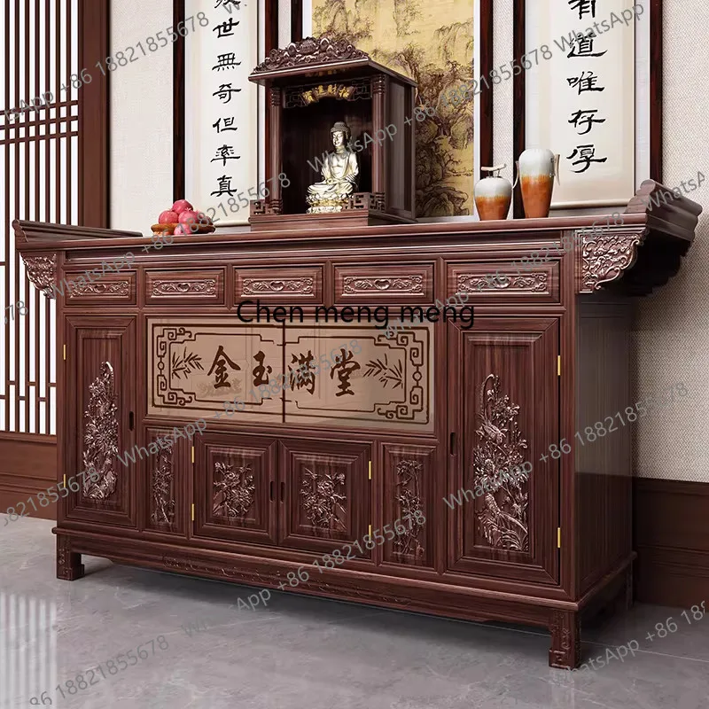 Solid wood offering table Buddhist platform long table with cabinet carving tradition, offering table, middle hall case
Solid wood offering table Buddhist platform long table with cabinet carving tradition, offering table, middle hall case