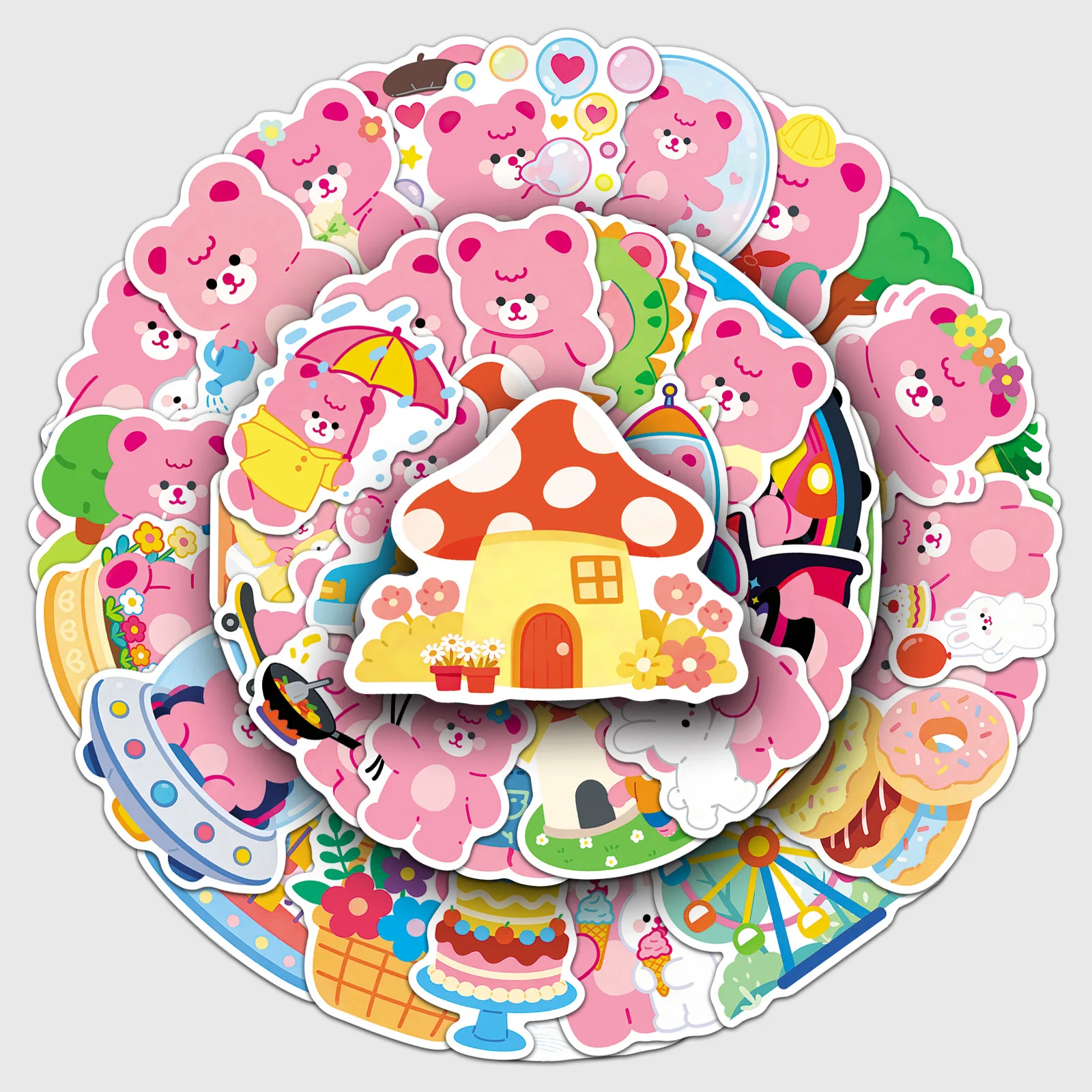 50 original Spring Bear stickers, pink hand-painted cute cartoon animal waterproof decoration milk tea cup stickers
50 original Spring Bear stickers, pink hand-painted cute cartoon animal waterproof decoration milk tea cup stickers