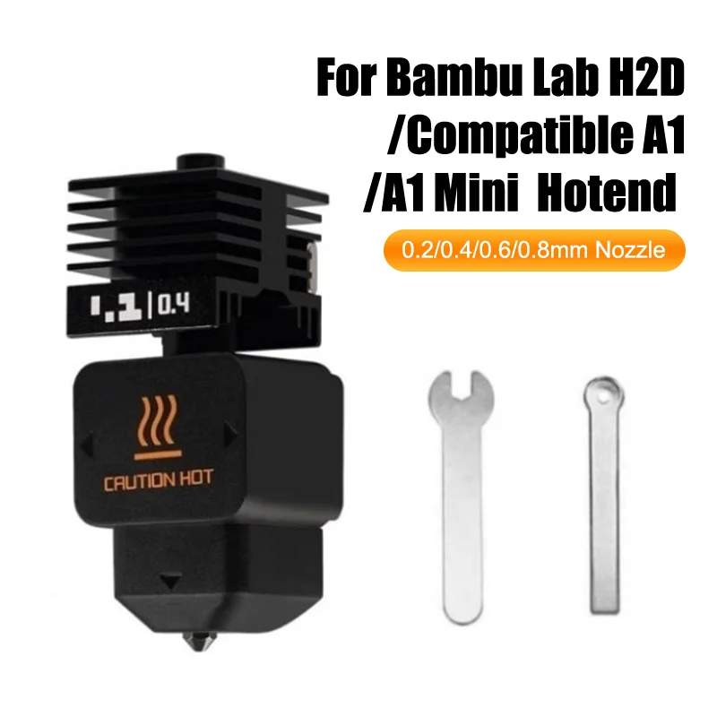 Набор Hotend Bambu Lab H2D с отличной производительностью и возможностью выбора размера насадок
Набор Hotend Bambu Lab H2D с отличной производительностью и возможностью выбора размера насадок