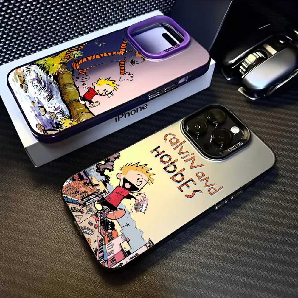 C-Calvin And H-Hobbes Phone Case For iPhone 16 15 14 13 12 11 Pro Max Black Matte Multicolor Laser Metallic Aurora Cover
C-Calvin And H-Hobbes Phone Case For iPhone 16 15 14 13 12 11 Pro Max Black Matte Multicolor Laser Metallic Aurora Cover