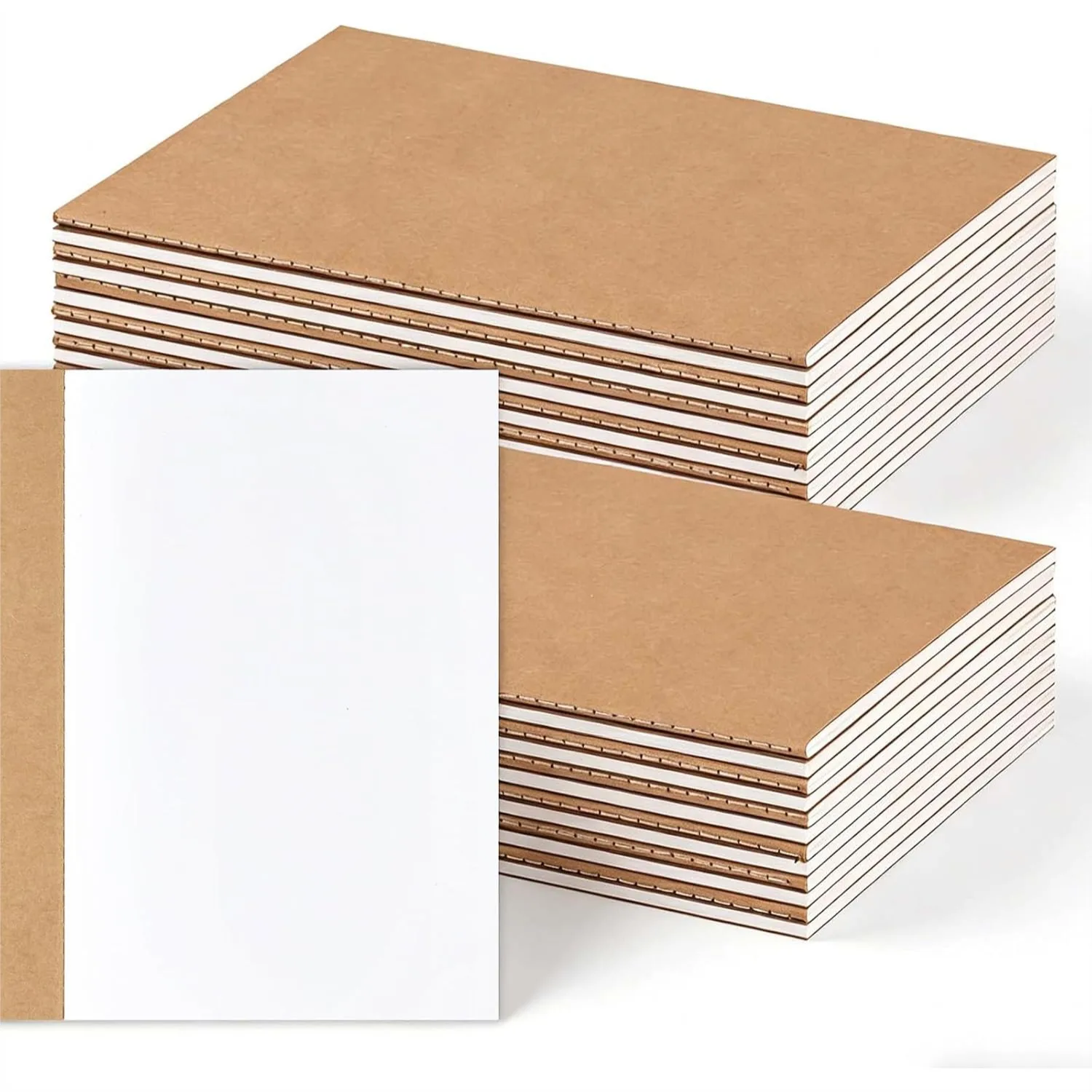 24 Pack Blank Kraft Notebooks A5 Sketchbook Bulk Journals Drawing Pad for Kids Junk Journal 60 Pages 8.3x5.5 Inches
24 Pack Blank Kraft Notebooks A5 Sketchbook Bulk Journals Drawing Pad for Kids Junk Journal 60 Pages 8.3x5.5 Inches