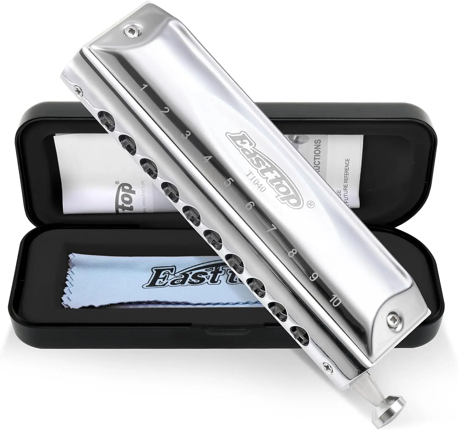C Key Chromatic Harmonica 10 Holes 40 Tones with Slide for Beginners Adults
C Key Chromatic Harmonica 10 Holes 40 Tones with Slide for Beginners Adults