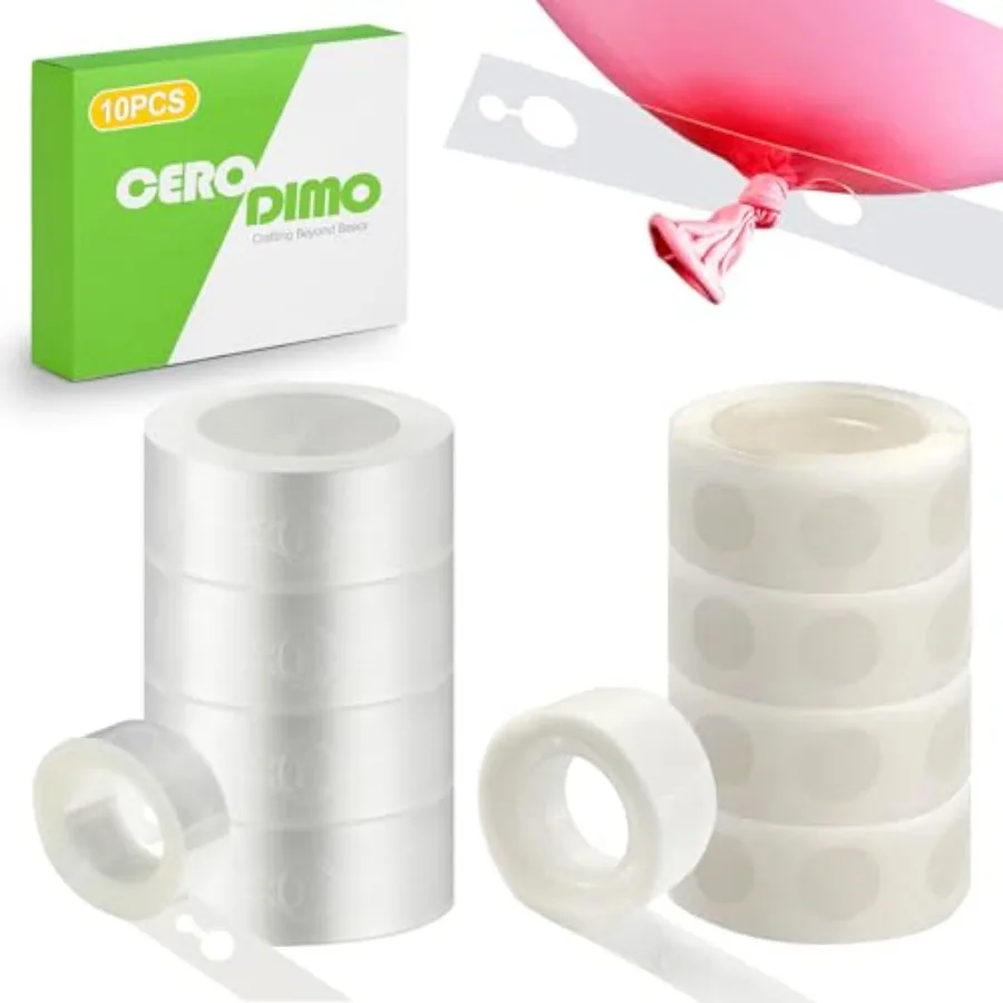 10 pcs Balloon Arch Kit 82ft with 500 Adhesive Dots Reusable Balloon Strip for DIY Balloon Garland Birthday Wedding Baby Shower
10 pcs Balloon Arch Kit 82ft with 500 Adhesive Dots Reusable Balloon Strip for DIY Balloon Garland Birthday Wedding Baby Shower