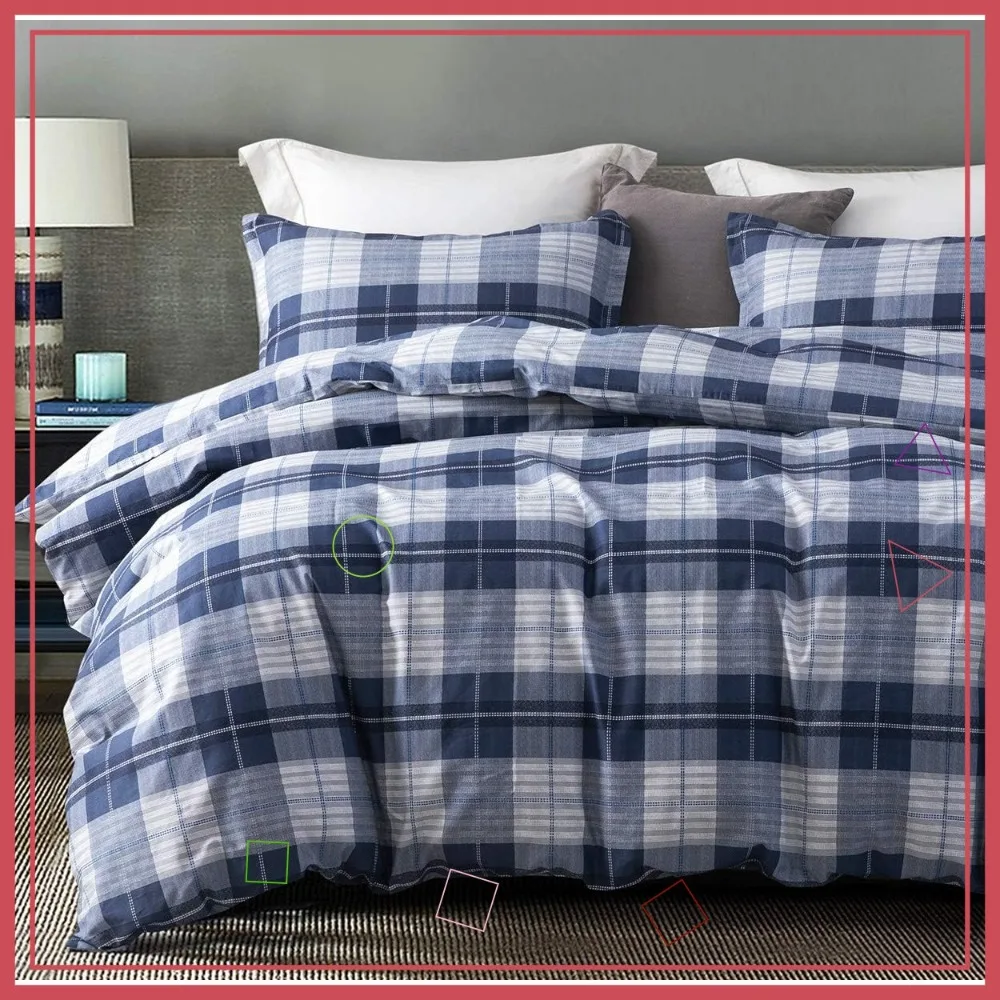 Комплект постельного белья Twin Size из хлопка с 600 нитями, темно-синий и серый, в клетку «буффало», с наполнителем из искусственного пуха, 2 предмета
Комплект постельного белья Twin Size из хлопка с 600 нитями, темно-синий и серый, в клетку «буффало», с наполнителем из искусственного пуха, 2 предмета