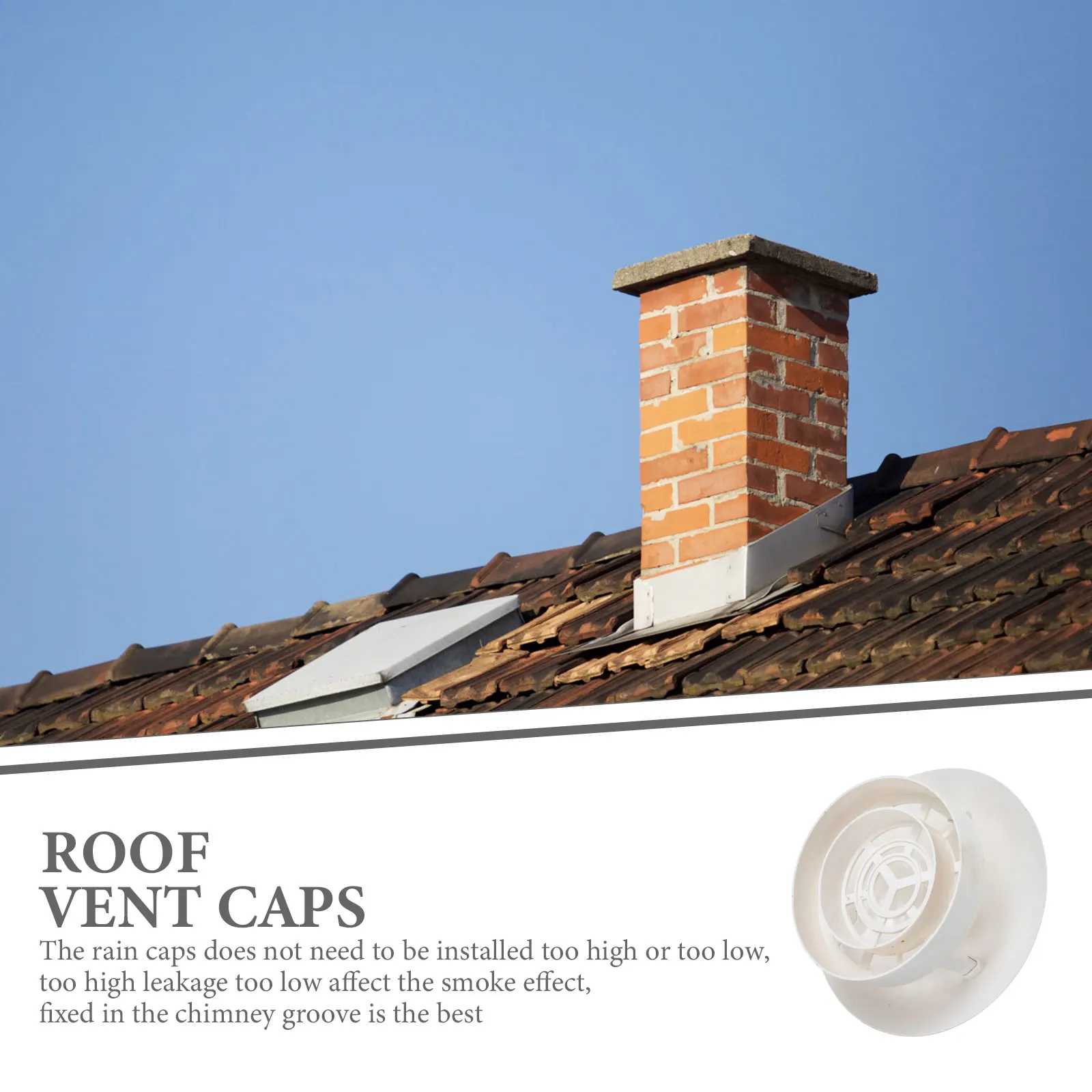 White Chimney Rainproof Cover Durable Roof Vent Cap Windproof Snowproof Smokestack Funnel Protector Exhaust Pipe Roof
White Chimney Rainproof Cover Durable Roof Vent Cap Windproof Snowproof Smokestack Funnel Protector Exhaust Pipe Roof
