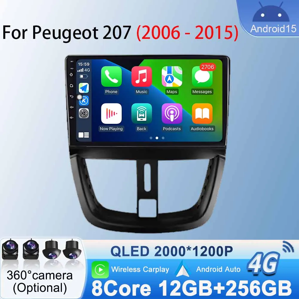 Autoradio GPS Navigation Video for Peugeot 207 2006 - 2015 Car Radio Stereo Player WiFi No 2din Wireless CarPlay Android Auto BT
Autoradio GPS Navigation Video for Peugeot 207 2006 - 2015 Car Radio Stereo Player WiFi No 2din Wireless CarPlay Android Auto BT