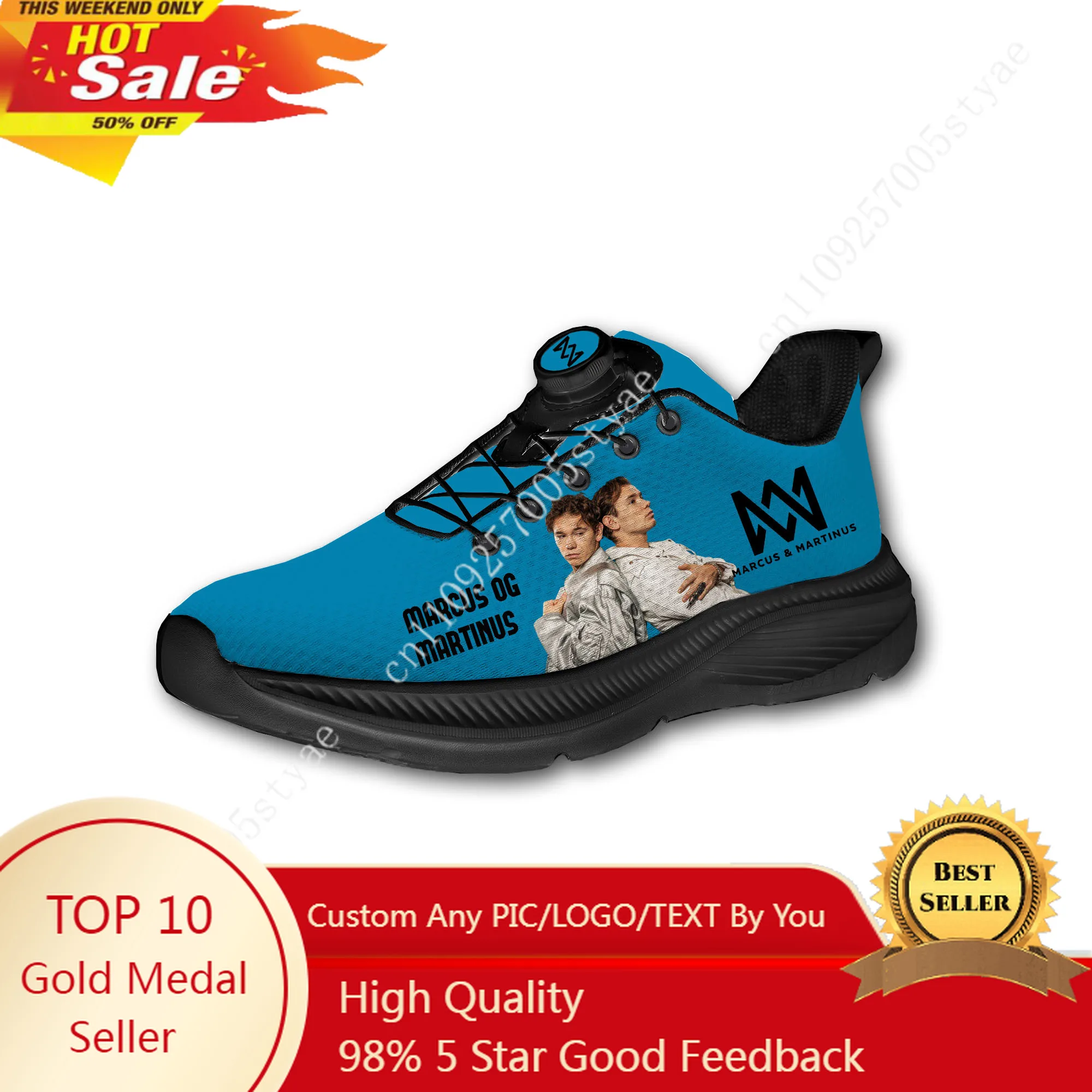 Marcus And Martinus Mens Womens Running Off-road Shoes Laceless Rotating Button Sports Shoe Hiking Leisure Custom Sneaker
Marcus And Martinus Mens Womens Running Off-road Shoes Laceless Rotating Button Sports Shoe Hiking Leisure Custom Sneaker