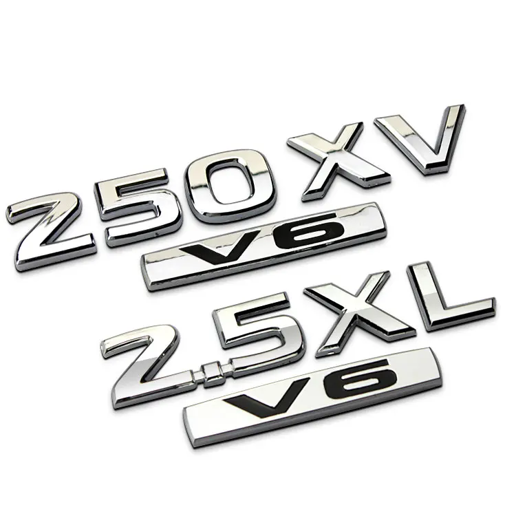 1 Pcs 3D chrome 250XV 2.5XL 350JM V6 car emblemmodified badge 230JK V6 rear-emission vehicles car stickers for Teana Car Styling
1 Pcs 3D chrome 250XV 2.5XL 350JM V6 car emblemmodified badge 230JK V6 rear-emission vehicles car stickers for Teana Car Styling