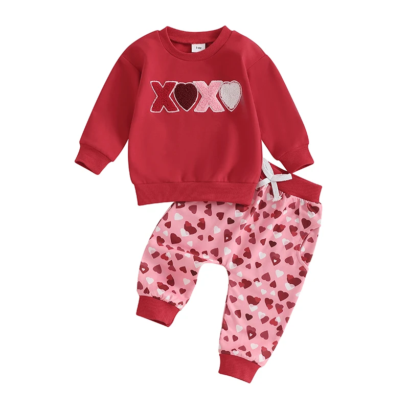 Toddler Girl Valentines Day Outfit Letter Long Sleeve Sweatshirt Heart Long Pants 2 Piece Set
Toddler Girl Valentines Day Outfit Letter Long Sleeve Sweatshirt Heart Long Pants 2 Piece Set