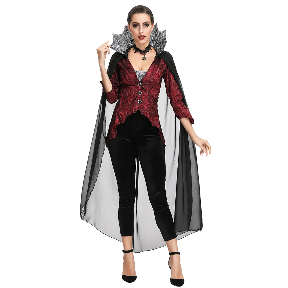 Vampire Queen Witch Fancy Dress Cosplay Costumes Sexy Dresses For Women Female Halloween Carnival Party Gown Performance Uniform
Vampire Queen Witch Fancy Dress Cosplay Costumes Sexy Dresses For Women Female Halloween Carnival Party Gown Performance Uniform