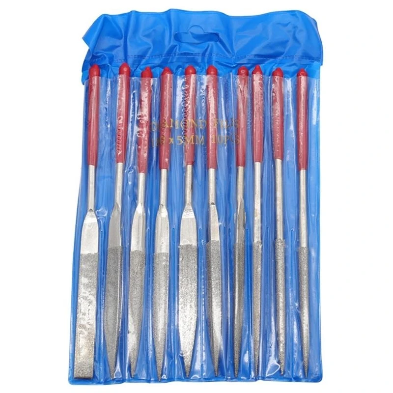 JU64 10Pcs File Set Plastic Handle Metal Stone Grinding Flat Needle File DIY Rasp File Needle Polishing
JU64 10Pcs File Set Plastic Handle Metal Stone Grinding Flat Needle File DIY Rasp File Needle Polishing