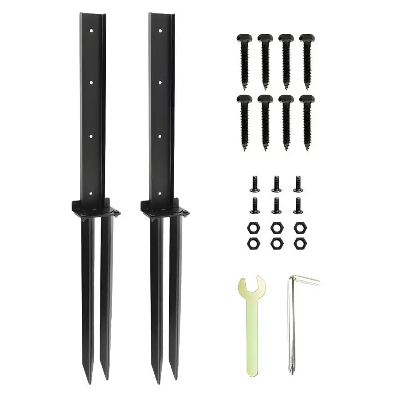 2Pcs Durable Fence Post Fixing Set Iron Construction H Pattern Support For Outdoor Space Farm Arrangement D2RD
2Pcs Durable Fence Post Fixing Set Iron Construction H Pattern Support For Outdoor Space Farm Arrangement D2RD