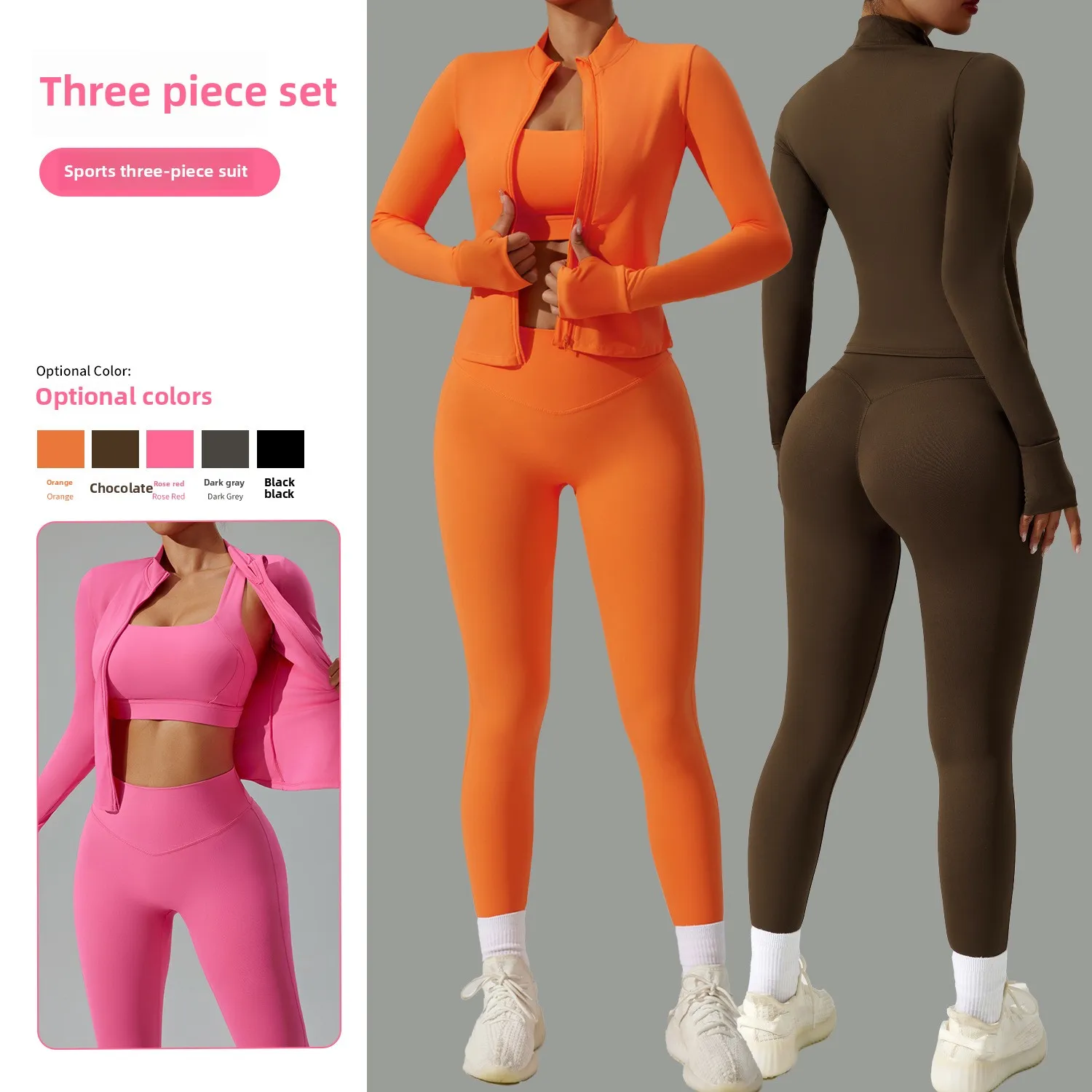 2/3PCS Sportswear Yoga Set Gym Clothes Sportswear Yoga Suits For Women Fitness Set Tracksuits Sports Bra Gym Leggings jacket
2/3PCS Sportswear Yoga Set Gym Clothes Sportswear Yoga Suits For Women Fitness Set Tracksuits Sports Bra Gym Leggings jacket