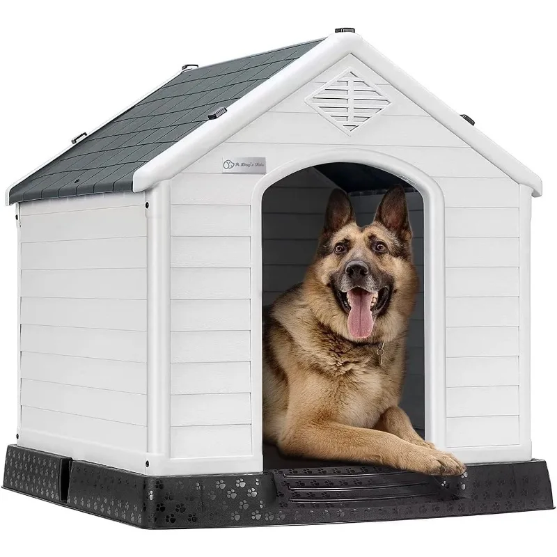 Plastic Dog House Outdoor Indoor for Small Medium Larige Dogs,Waterproof Dog Houses with Elevated Floor and Air Vents,
Plastic Dog House Outdoor Indoor for Small Medium Larige Dogs,Waterproof Dog Houses with Elevated Floor and Air Vents,