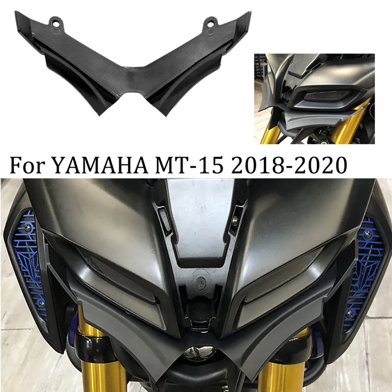 Передняя Пневматическая обтекатель крыла для Yamaha MT15 MT-15 2018-2021, Черная 
Передняя Пневматическая обтекатель крыла для Yamaha MT15 MT-15 2018-2021, Черная