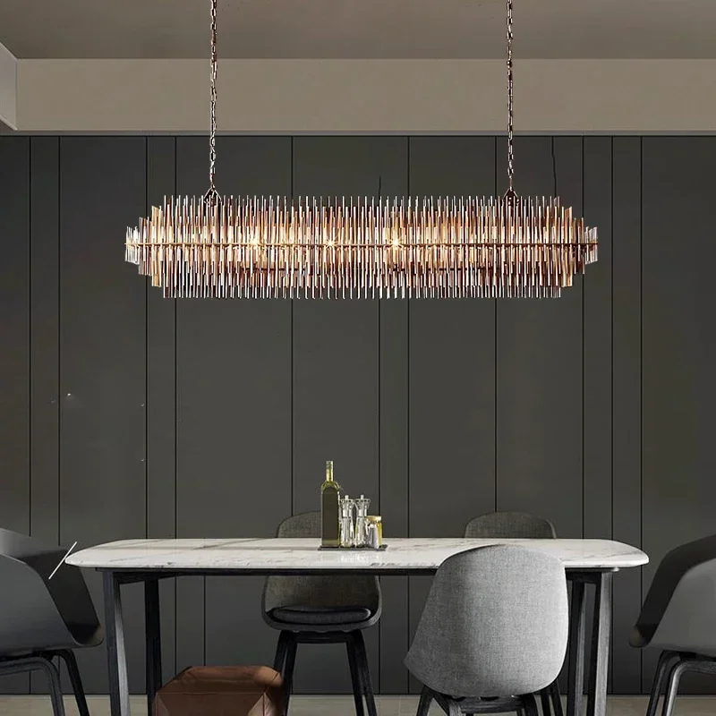 Bronzing retro Chandelier lighting Kitchen Island glass Hanging lights Home Dining room Stainless steel Decor fixtures Bar lamps
Bronzing retro Chandelier lighting Kitchen Island glass Hanging lights Home Dining room Stainless steel Decor fixtures Bar lamps