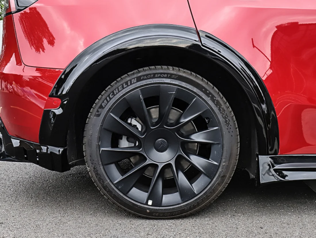 For Tesla Model Y 2021 2022 2023 2024+ Front Rear Wheel Eyebrow Molding Wide-Body Fender Flare Mudguards Car Bodykit Accessories
For Tesla Model Y 2021 2022 2023 2024+ Front Rear Wheel Eyebrow Molding Wide-Body Fender Flare Mudguards Car Bodykit Accessories