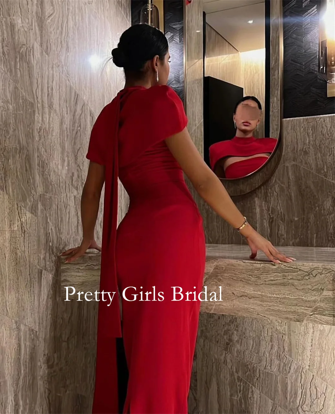 Arabic Vintage Red Formal Wedding Dresses High Neck Crepe Satin Floor Length Simple Classic Elegant Bride Gowns Party Women
Arabic Vintage Red Formal Wedding Dresses High Neck Crepe Satin Floor Length Simple Classic Elegant Bride Gowns Party Women