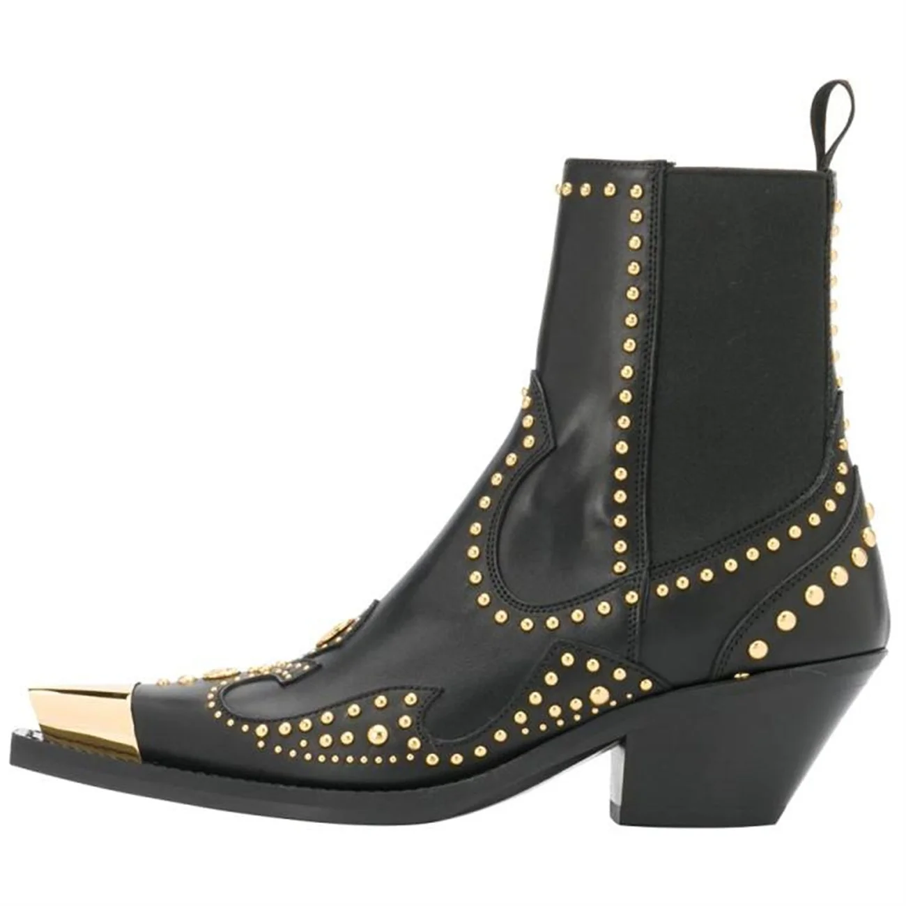 Rivet Metal Pionted Toe Customized Genuine Leather Wedge Dress Wedding Casual Elegant Punk Boots
Rivet Metal Pionted Toe Customized Genuine Leather Wedge Dress Wedding Casual Elegant Punk Boots