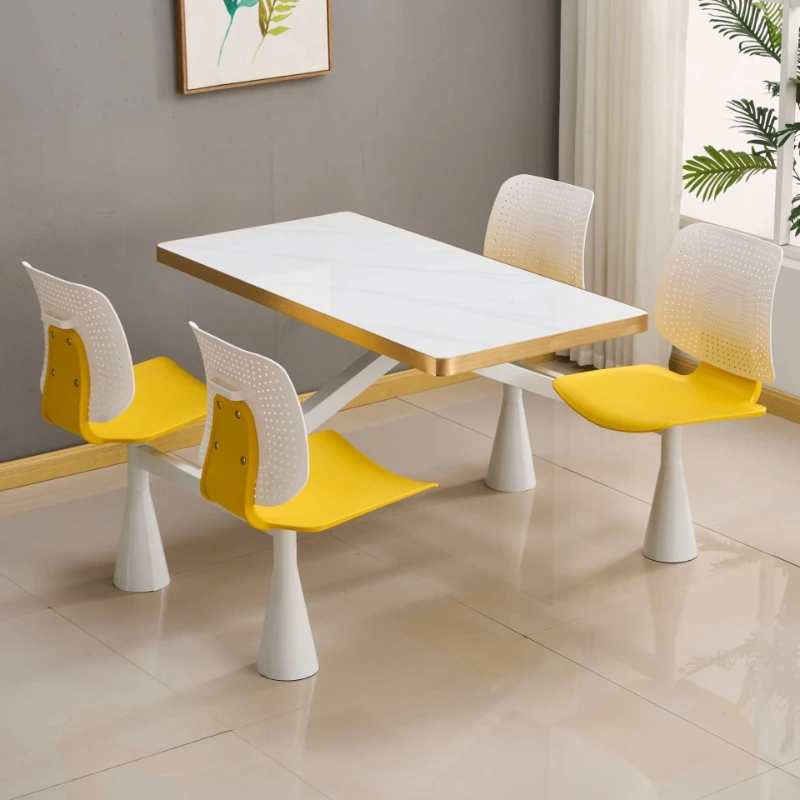 Table and chair one-piece combination School canteen Staff canteen High-speed service area Restaurant Four-person rock slab
Table and chair one-piece combination School canteen Staff canteen High-speed service area Restaurant Four-person rock slab