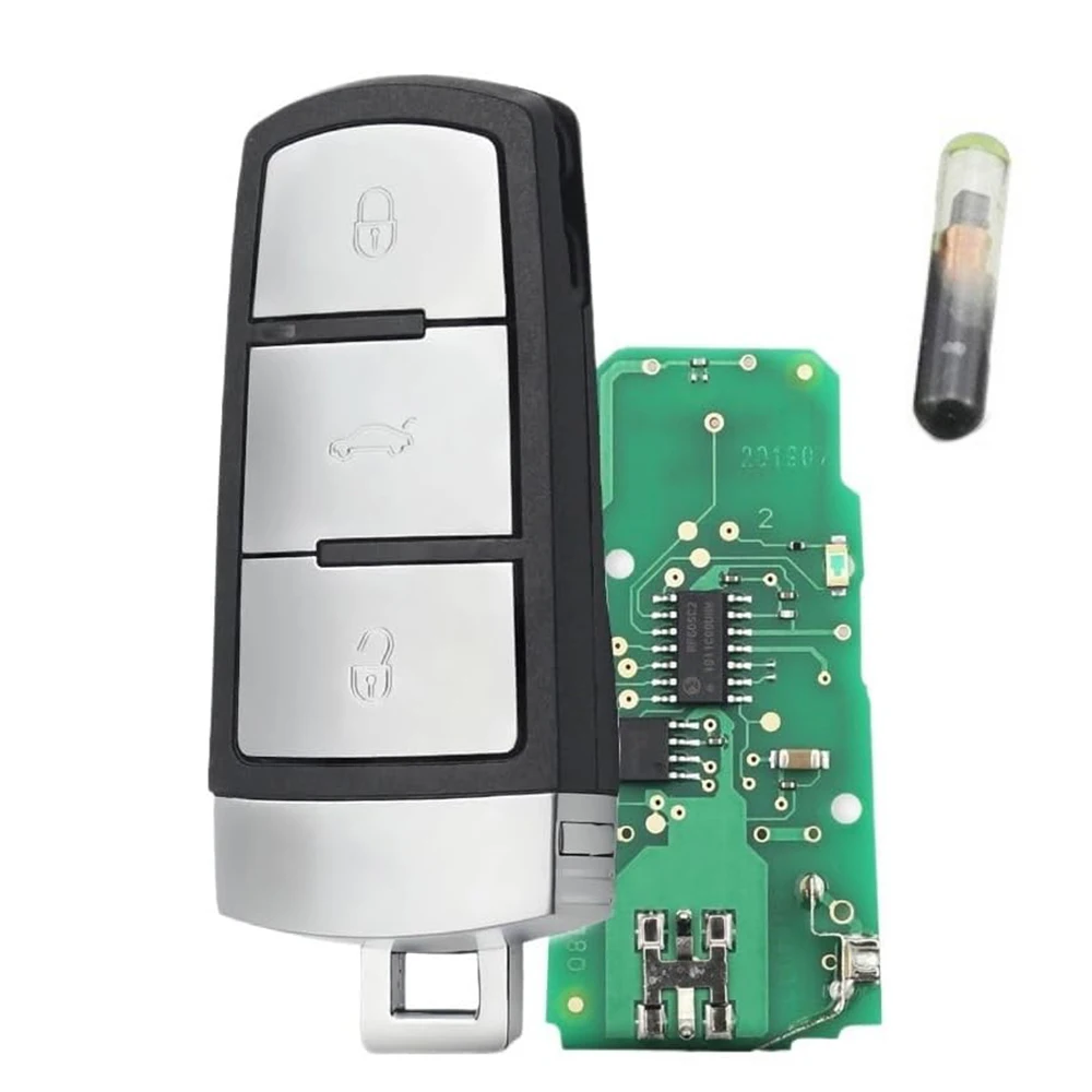 Suitable for Volkswagen 3-key semi intelligent remote control car key 3C0959752BA 433Mhz ID48 chip
Suitable for Volkswagen 3-key semi intelligent remote control car key 3C0959752BA 433Mhz ID48 chip
