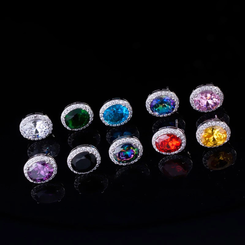 ThreeGraces New Trendy Purple White Cubic Zirconia Crystal Big Oval CZ Stud Earrings for Women Fashion Daily Party Jewelry E1447
ThreeGraces New Trendy Purple White Cubic Zirconia Crystal Big Oval CZ Stud Earrings for Women Fashion Daily Party Jewelry E1447