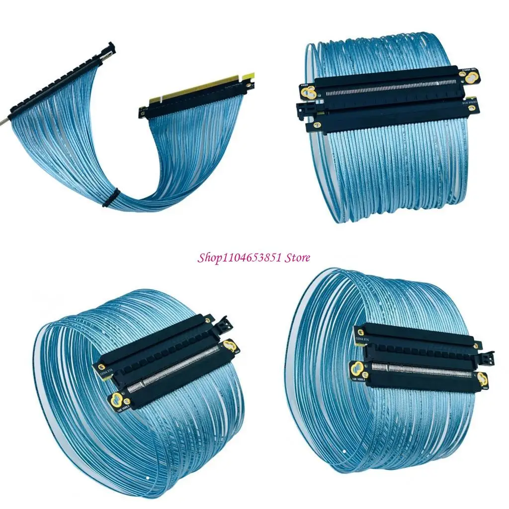 Full Speed PCIE x16 Cable GPU Extension Wire 32GB\S For Structure Chassis Graphics Card Cable Replacement