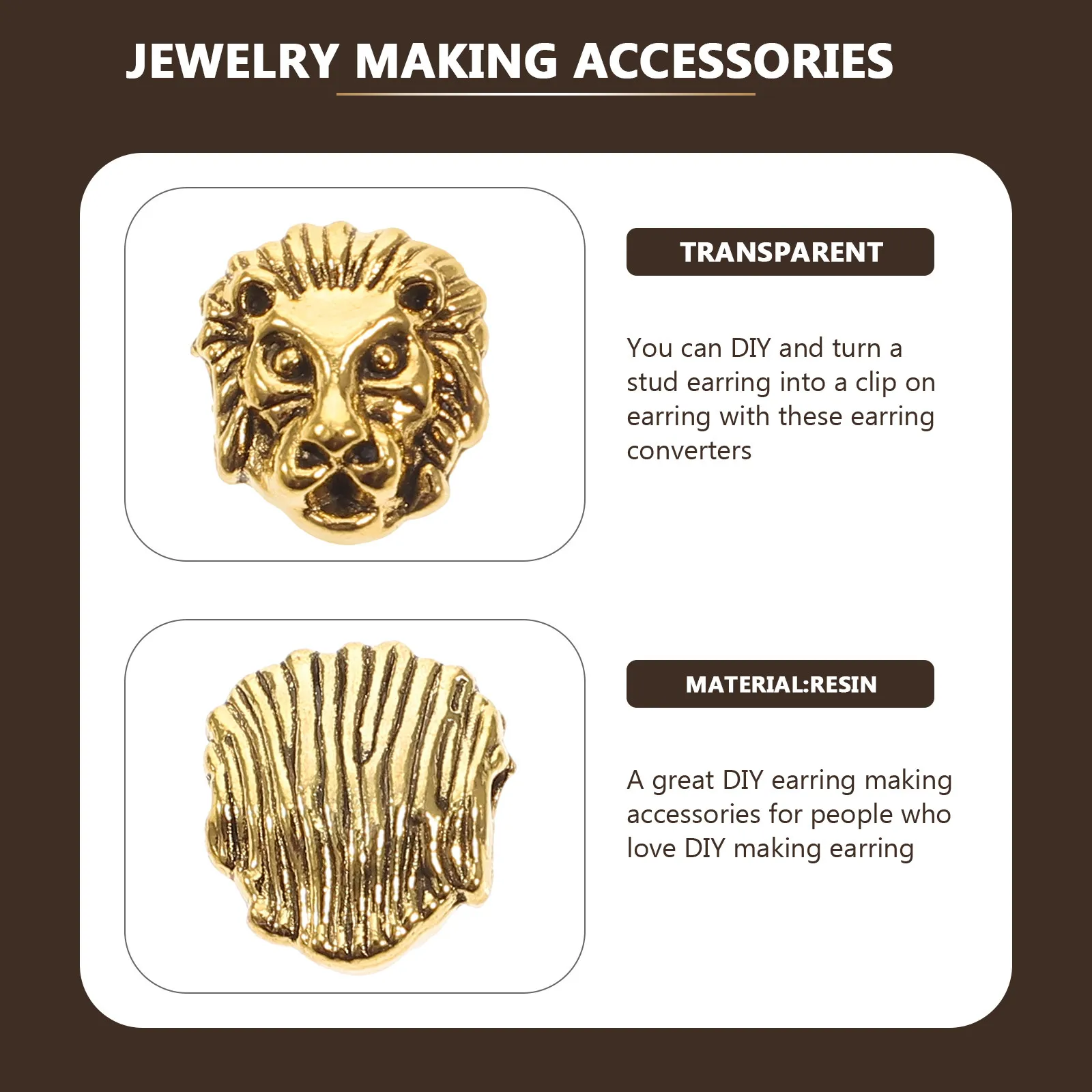 30Pcs Lion Alloy Spacer Beads Zinc Alloy DIY Jewelry Making Supplies for Bracelets Necklaces Earrings Decorative Craft Beads
30Pcs Lion Alloy Spacer Beads Zinc Alloy DIY Jewelry Making Supplies for Bracelets Necklaces Earrings Decorative Craft Beads