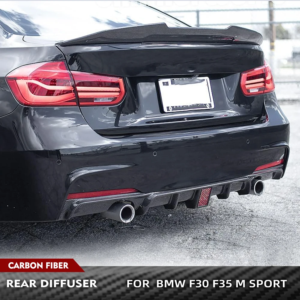 Carbon Fiber / FRP Car Rear Bumper Lip Spoiler Body Kit with Light Car Rear Diffuser for BMW 3 Series F30 F35 M Sport 2012-2018
Carbon Fiber / FRP Car Rear Bumper Lip Spoiler Body Kit with Light Car Rear Diffuser for BMW 3 Series F30 F35 M Sport 2012-2018