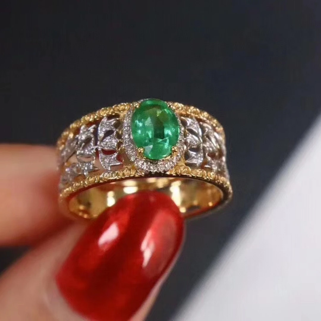 KJJEAXCMY Fine Jewelry Natural Colombian Emerald Women's Ring S925 Pure Silver Exquisite Inlaid High Clarity Support Testing
KJJEAXCMY Fine Jewelry Natural Colombian Emerald Women's Ring S925 Pure Silver Exquisite Inlaid High Clarity Support Testing