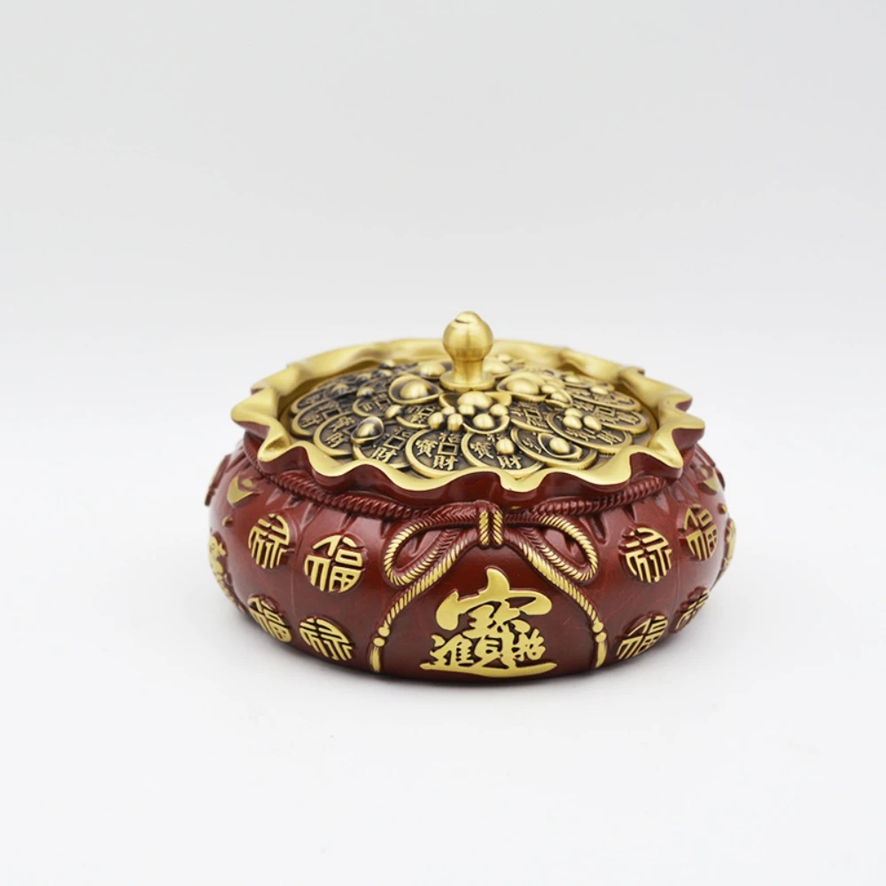 Brass Ashtray Sorage Tank Home Decoration Chinese Style Ashtray Copper Craft Lucky Wealthy Fengshui Home Decor Ornaments
Brass Ashtray Sorage Tank Home Decoration Chinese Style Ashtray Copper Craft Lucky Wealthy Fengshui Home Decor Ornaments