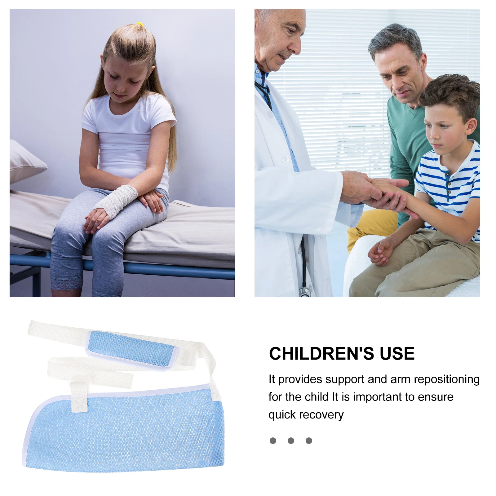 Arm Sling Shoulder and Elbow Brace Wrist Pediatric Immobilizer Sky-blue Fracture Fixation Strap Child
Arm Sling Shoulder and Elbow Brace Wrist Pediatric Immobilizer Sky-blue Fracture Fixation Strap Child
