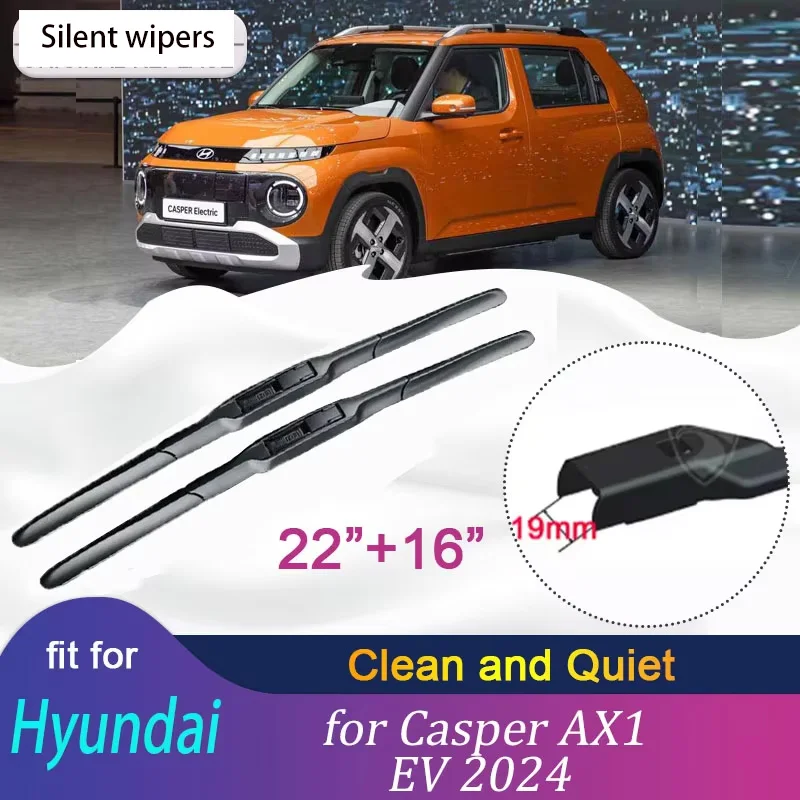 Wiper Blades For Hyundai Casper AX1 EV 2024 Front Rear Wiper Blade Set Windscreen Windshield Window Brushes Car Accessories
Wiper Blades For Hyundai Casper AX1 EV 2024 Front Rear Wiper Blade Set Windscreen Windshield Window Brushes Car Accessories