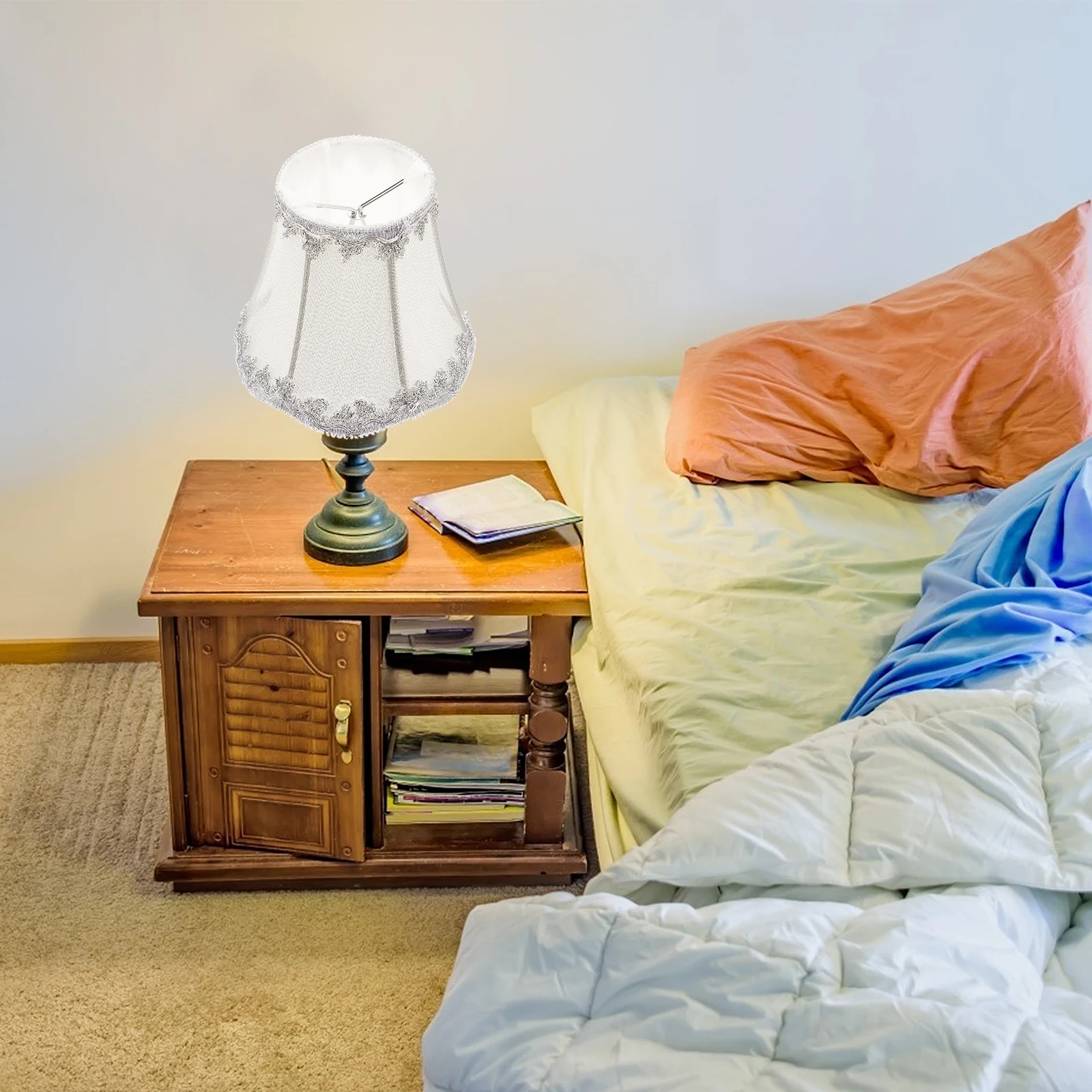 Cloth Lamp Shade 033 Silver Hook Wire Dust Proof Warm Light Cover for Bedroom Living Room Home Lighting Accessory
Cloth Lamp Shade 033 Silver Hook Wire Dust Proof Warm Light Cover for Bedroom Living Room Home Lighting Accessory