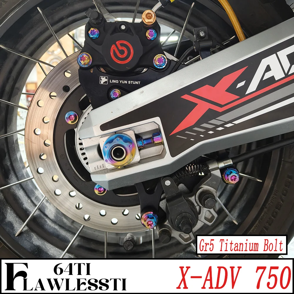 FLAWLESSTI Gr5 Titanium Bolt Rear Caliper Parking Brake Pump Pipe Brake Disc Chain Adjust Shock Bolt Rear Axle Nut For X-ADV 750
FLAWLESSTI Gr5 Titanium Bolt Rear Caliper Parking Brake Pump Pipe Brake Disc Chain Adjust Shock Bolt Rear Axle Nut For X-ADV 750