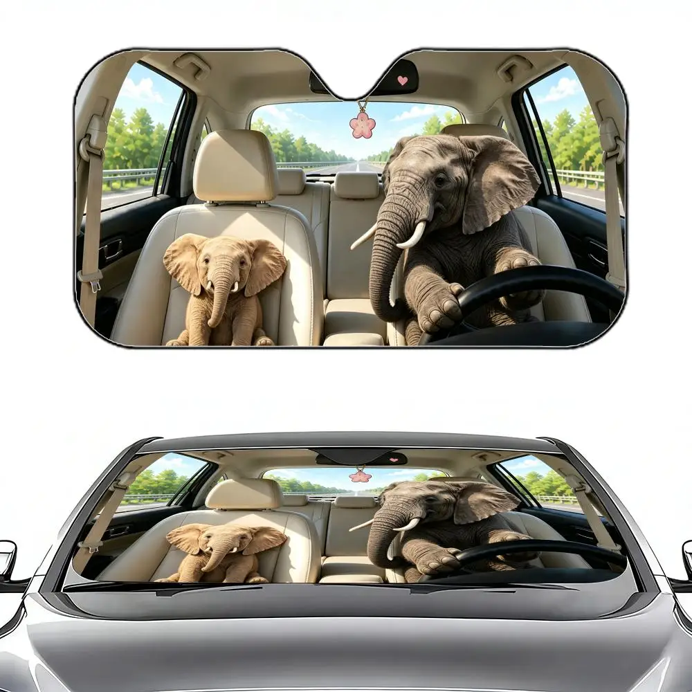 Cute elephant Driving Sun Visor Retractable Car Sun Visor Car Windshield Sun Shade UV Protector Window Cover
Cute elephant Driving Sun Visor Retractable Car Sun Visor Car Windshield Sun Shade UV Protector Window Cover