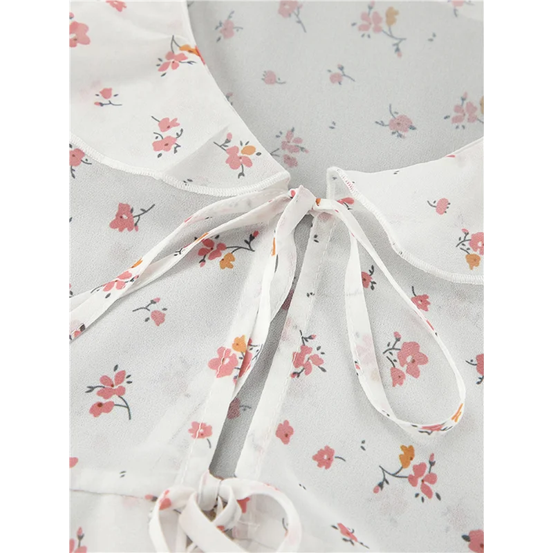 【】Women's Elegant Front Tie Floral Shirt Bell Sleeve V Neck Ruffle Chiffon Blouse
【】Women's Elegant Front Tie Floral Shirt Bell Sleeve V Neck Ruffle Chiffon Blouse