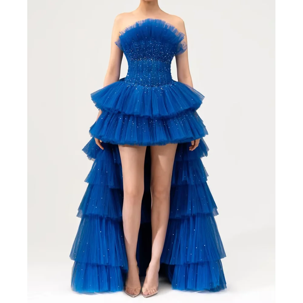 Royal Blue Prom Dress Hi Lo Party Dresses Layers Tulle Evening Dress Accept Custom Made
Royal Blue Prom Dress Hi Lo Party Dresses Layers Tulle Evening Dress Accept Custom Made