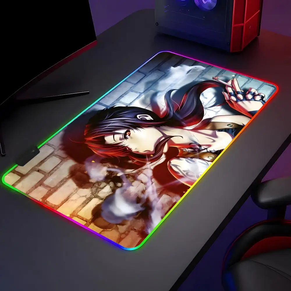 Black Lagoon Revy Action Anime Mouse Pad Mousepad Large Gaming LockEdge Thickened Computer Keyboard Table Desk Mat
Black Lagoon Revy Action Anime Mouse Pad Mousepad Large Gaming LockEdge Thickened Computer Keyboard Table Desk Mat