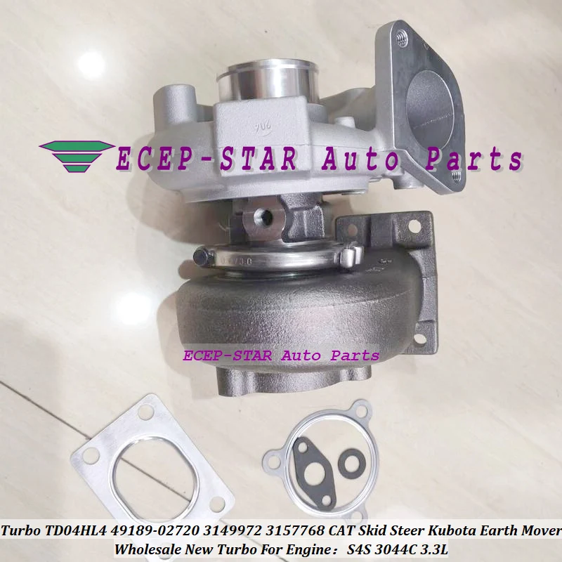 ww Turbo TD04HL4 49189-02720 49189-02721 3149972 3149898 3157768 For CAT Skid Steer 3304C For Kubota Earth Mover S4S 3044C 3.3L
ww Turbo TD04HL4 49189-02720 49189-02721 3149972 3149898 3157768 For CAT Skid Steer 3304C For Kubota Earth Mover S4S 3044C 3.3L