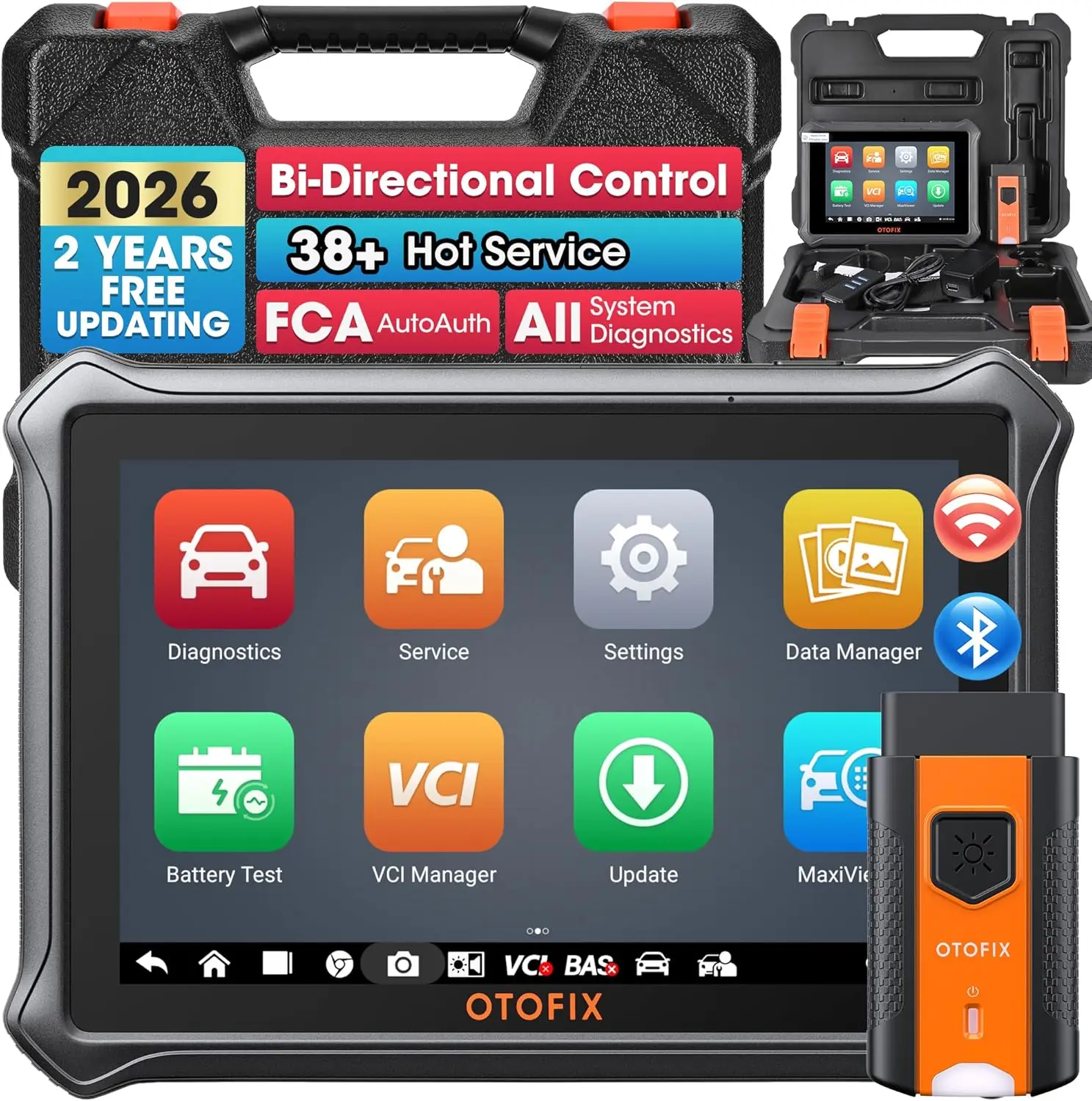 D1 Lite 2026 Bidirectional Scan Tool Bluetooth OBD2 Scanner Diagnostic Tool 2 Years Free Update 38 Services CANFD DoIP
D1 Lite 2026 Bidirectional Scan Tool Bluetooth OBD2 Scanner Diagnostic Tool 2 Years Free Update 38 Services CANFD DoIP
